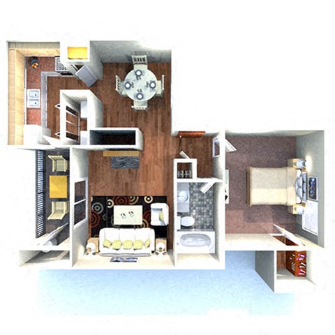one bedroom apartment floor plan